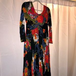 Long free people maxi dress with long sleeves